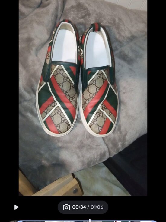 Gucci gg Chevron slip ons